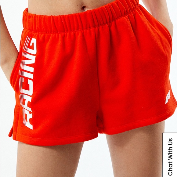 Formula 1 Pants - Formula 1 Racing Graphic Red Women's Athletic Shorts XS